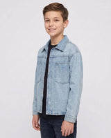 Boys Classic Ice Blue Denim Shirt Trendy Casual Wear