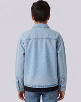 Boys Classic Ice Blue Denim Shirt Trendy Casual Wear