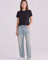 Women Aeropostal Light Wash Super Baggy Carpenter Jeans