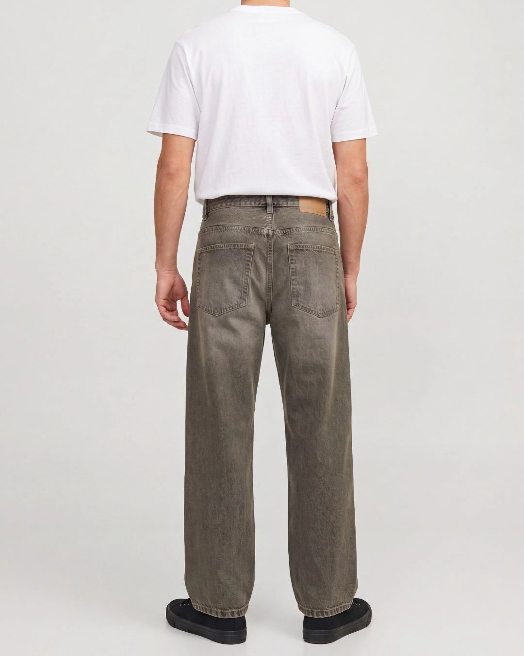 Men Baggy Fit Black Gold Denim Jeans