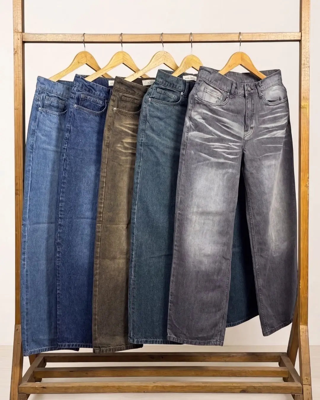 Pack of 3 Men Pull&Bear Baggy Fit Denim Jeans