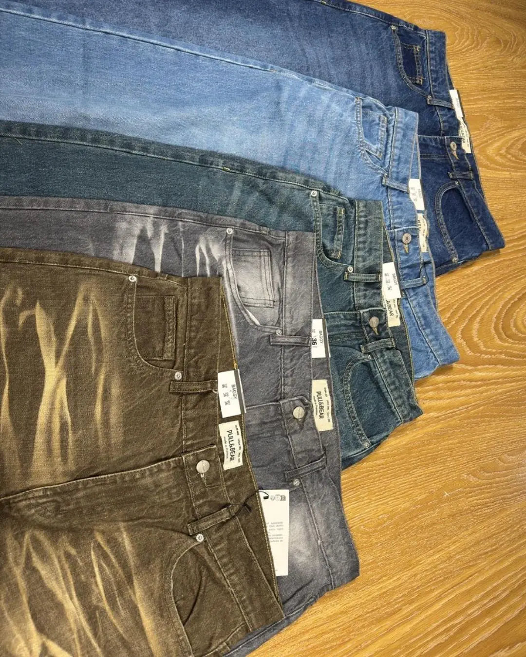 Pack of 4 Pull&Bear Baggy Fit