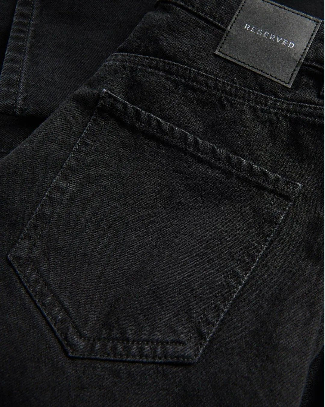 Womens Berral High Waisted Baggy Fit Jeans Black Color