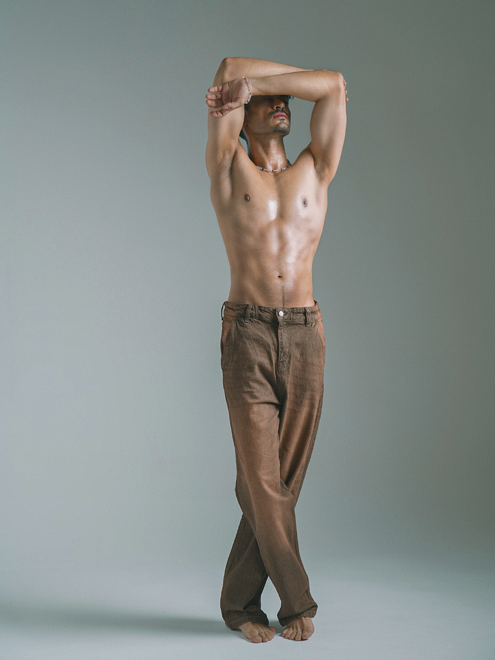 Men relaxed loose fit Cross Pocket Vintage Rose