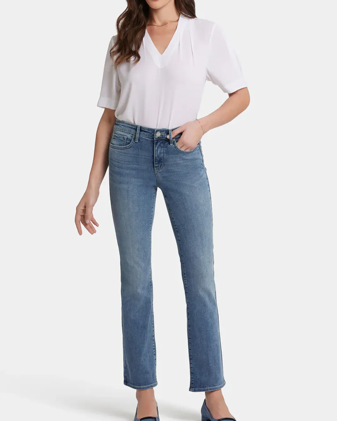 NYDJ Barbara Short Inseam Bootcut Jeans