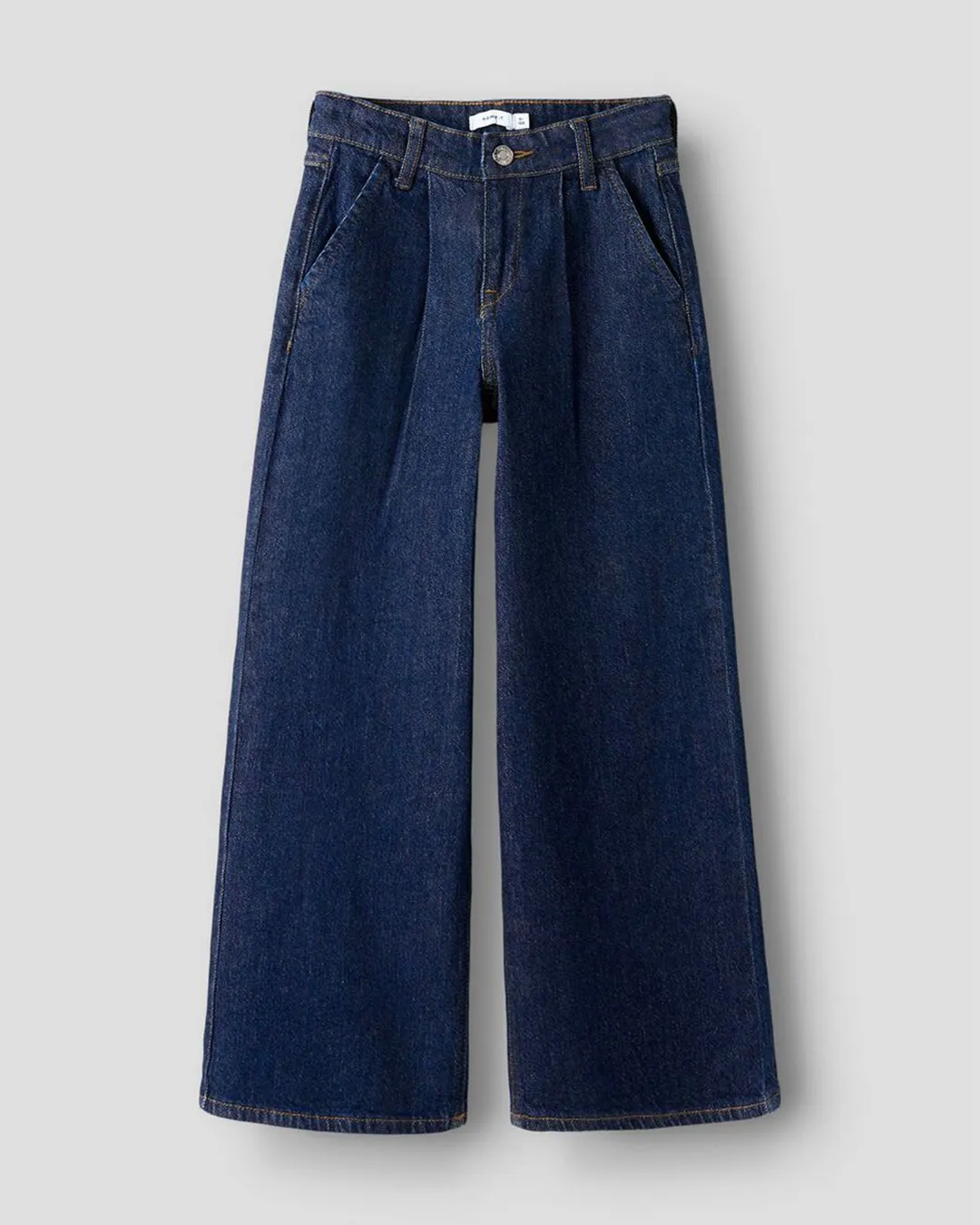 Name It Girls Dark Blue Wide Leg Jeans - Image 3