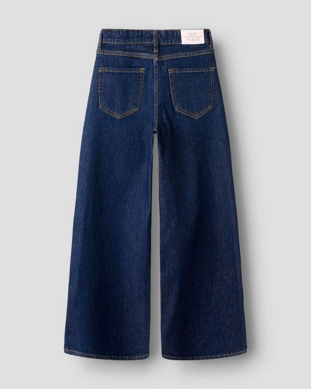 Name It Girls Dark Blue Wide Leg Jeans - Image 4
