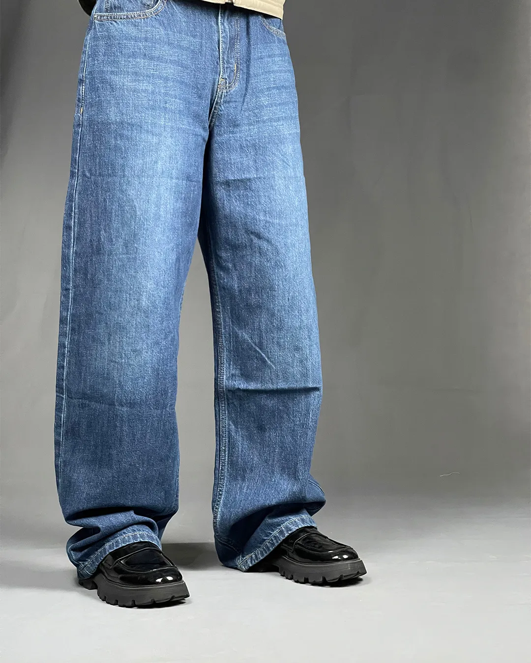 Pull&Bear Baggy Denim Blue Jeans