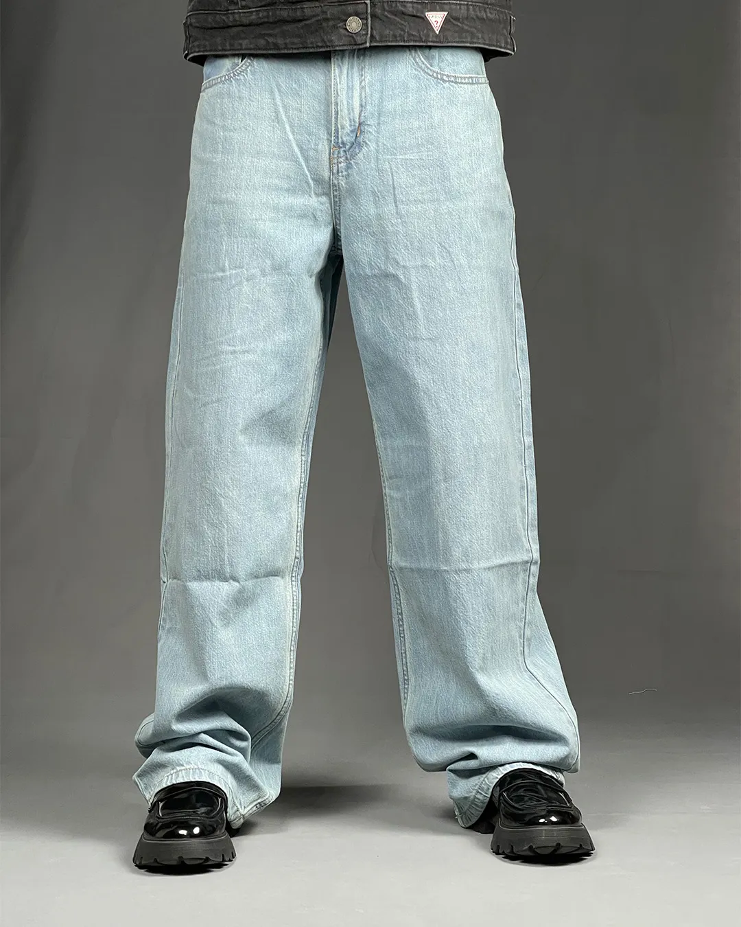 Pull&Bear Baggy Fit Sky Blue Jeans