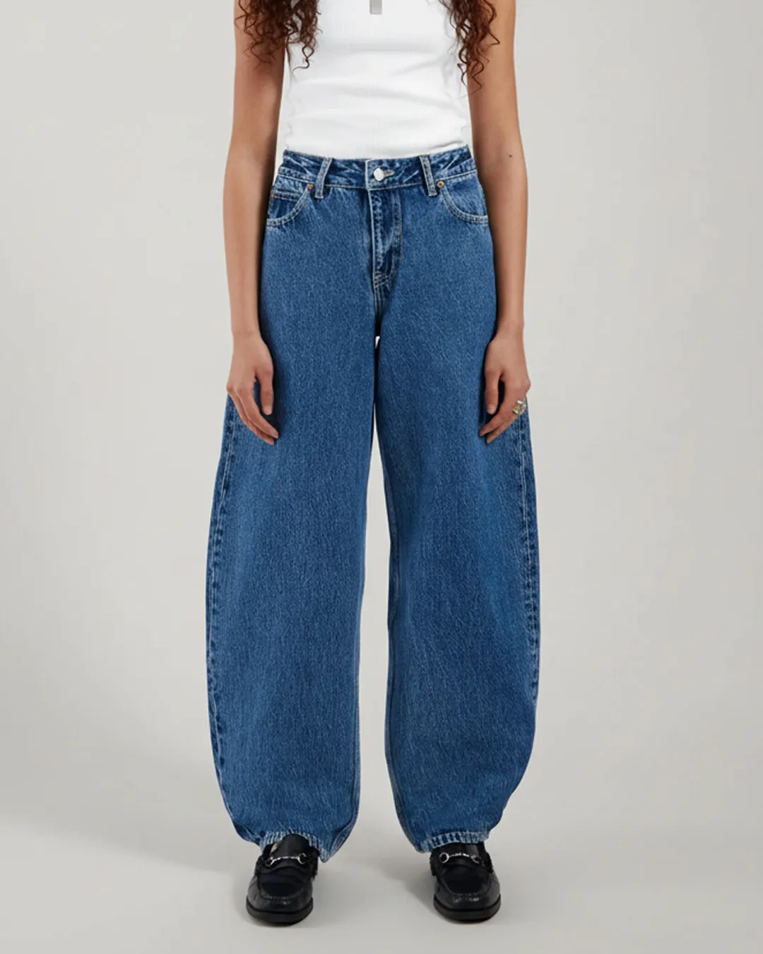 Women's Dr.Denim Mid-Waist Barrel Leg Jeans