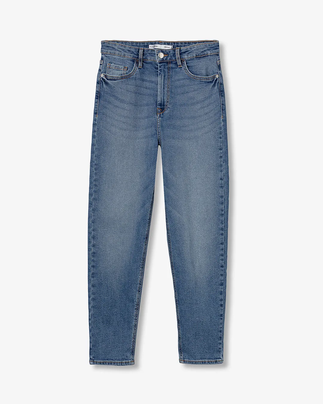 Tiffosi Mom Slim High-Waisted Blue Jeans - Image 4