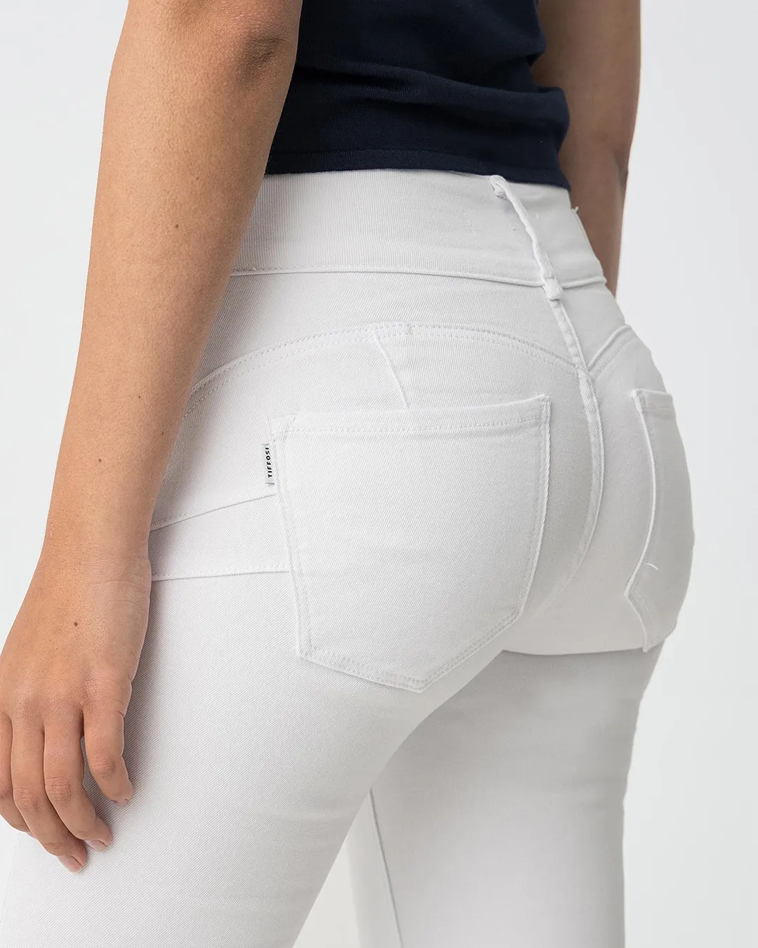 Tiffosi Double Up High Waist Flare Jeans - Image 5