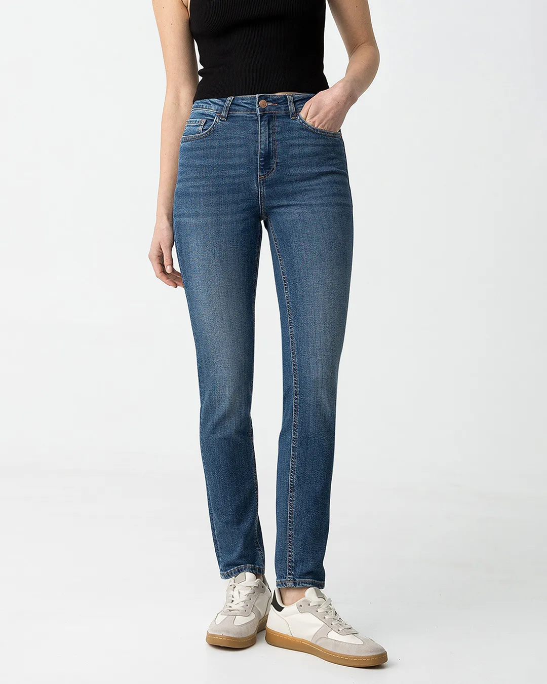 Tiffosi Jennifer High Waist Slim Fit Blue Jeans