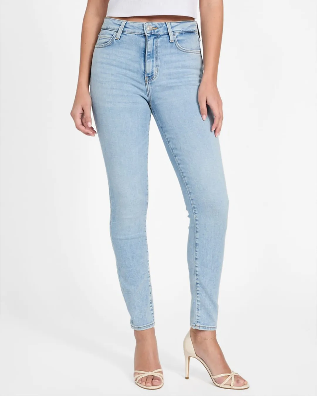 Guess High-Rise Skinny Indigo Jeans
