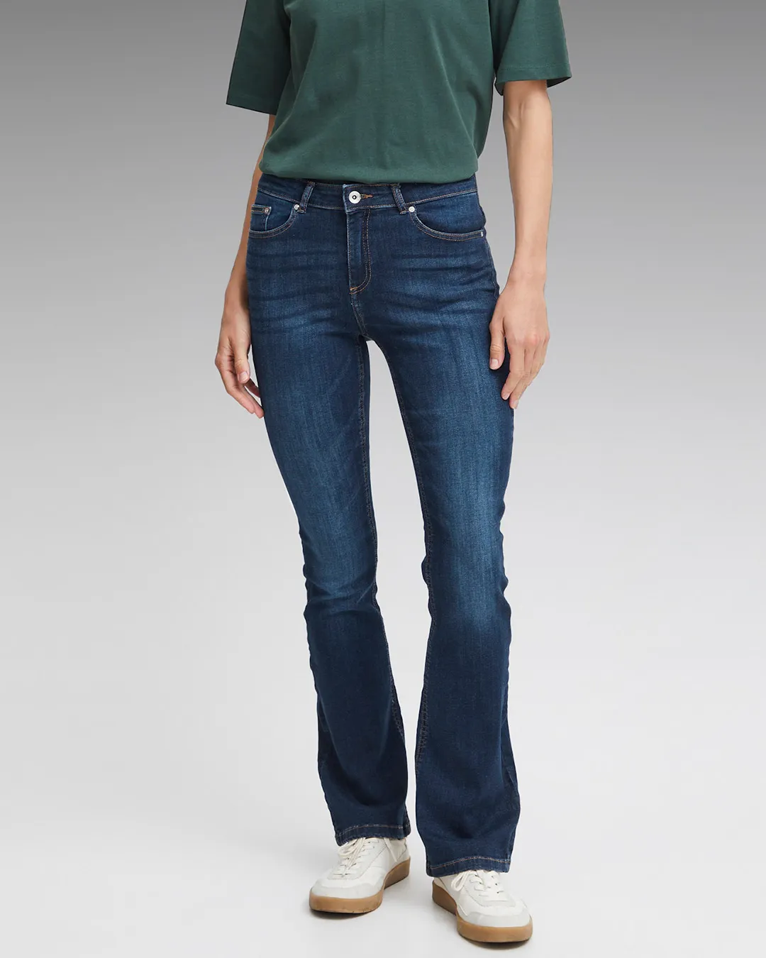 B.Young Slim Fit Flared Jeans