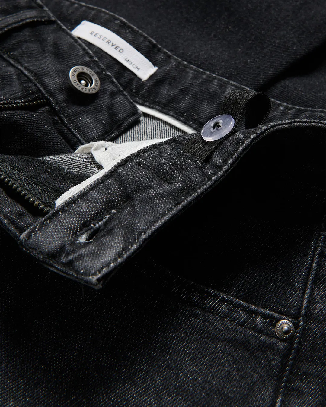Reserved Kids Boys Black Straight & Relax Fit Denim Jeans - Image 4