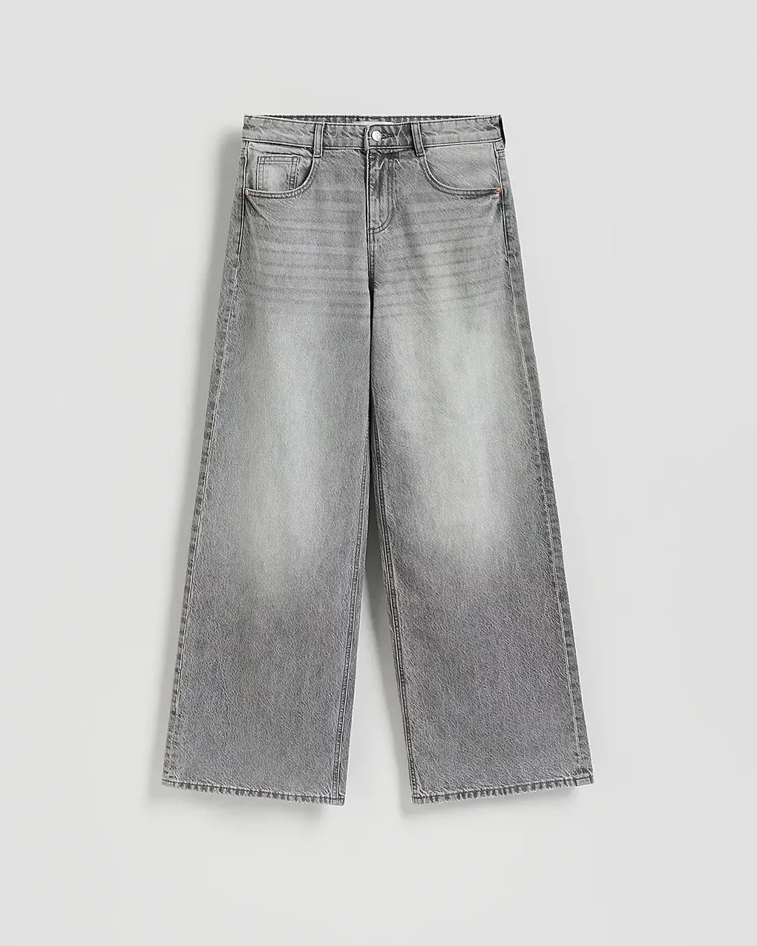 17 And CO Real Denim Grey Wide Leg Baggy Jeans - Image 3
