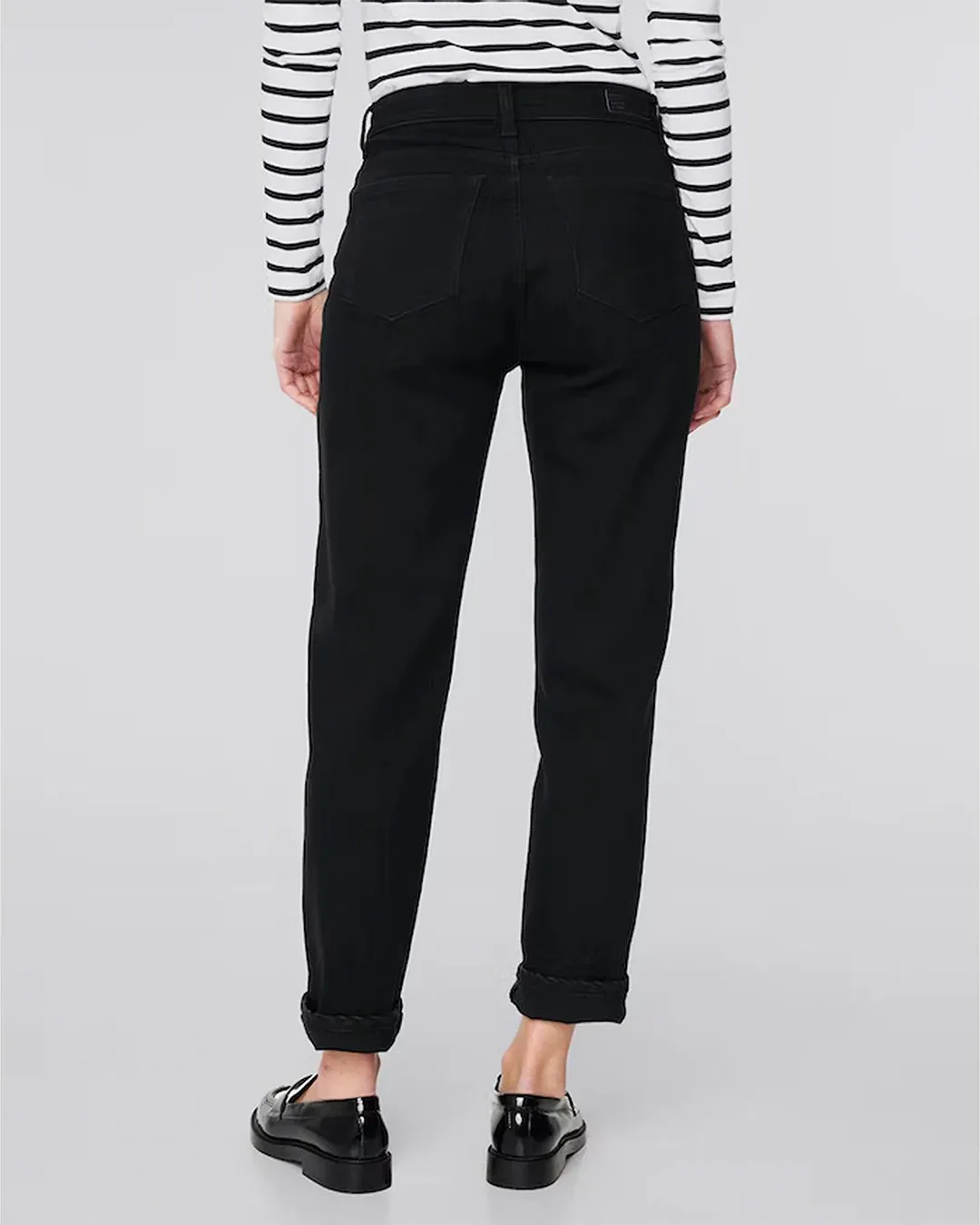 Face Code Classic Jet Black Mom Jeans - Image 3