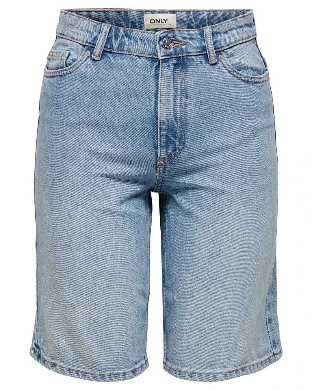 ONLY Women's High Waist Regular Fit Denim Shorts - Image 4