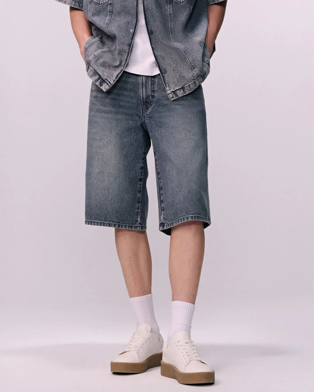 TIFFOSI Men's Regular Fit Denim Shorts