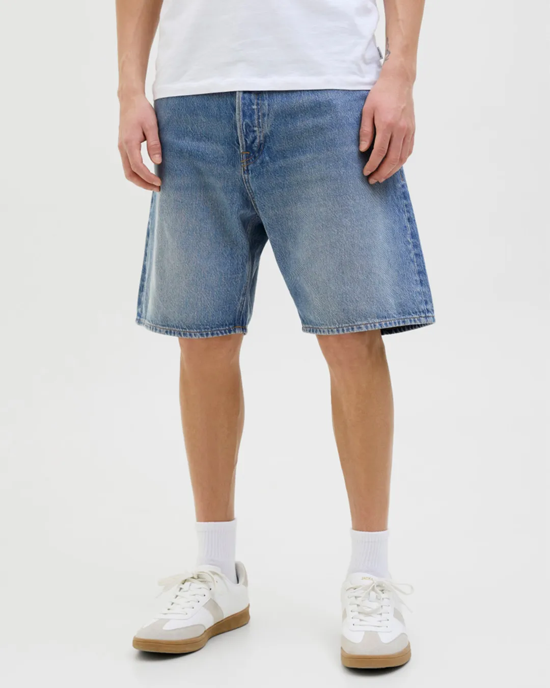 O.STIN Men's Vintage Blue Denim Shorts - Image 3
