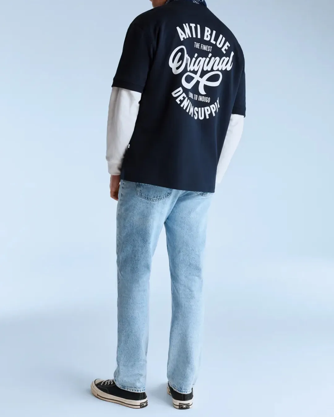 Anti Blue Ice Blue Straight Leg Denim Jeans - Image 5
