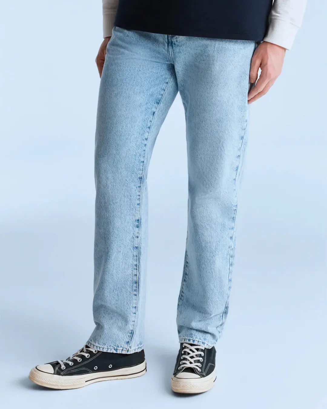 Anti Blue Ice Blue Straight Leg Denim Jeans - Image 3