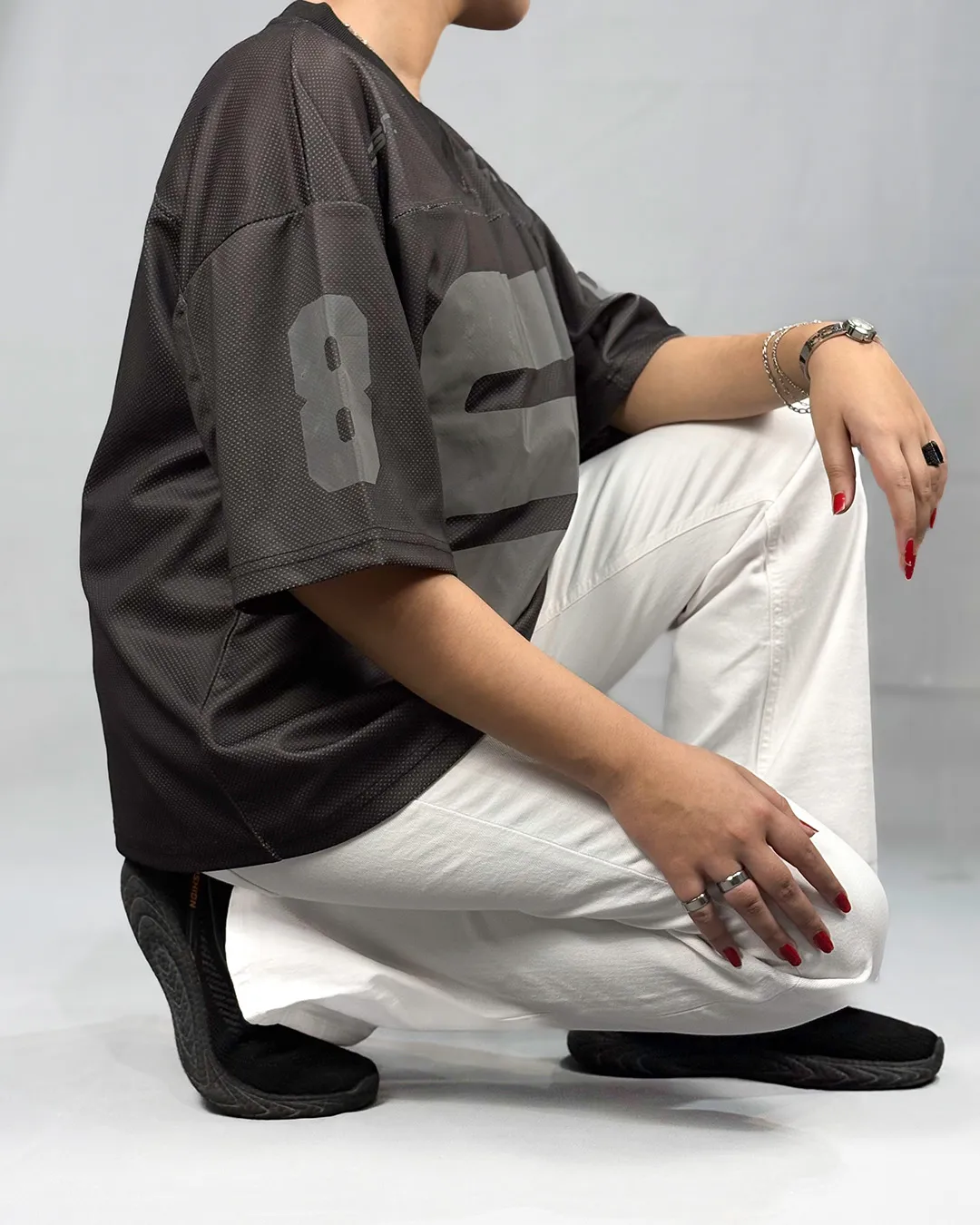 Blind Date Off-White Flared Regular Jeans - Image 3