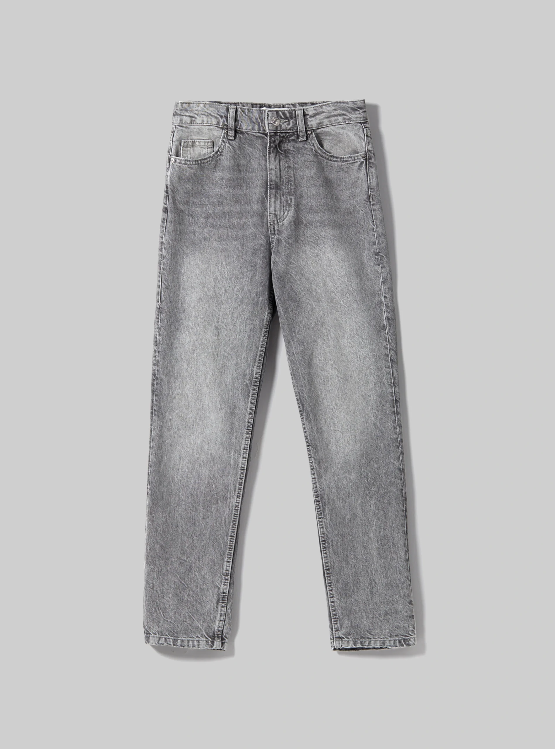 Greenpoint Women Mom Fit Jeans Grey Colour