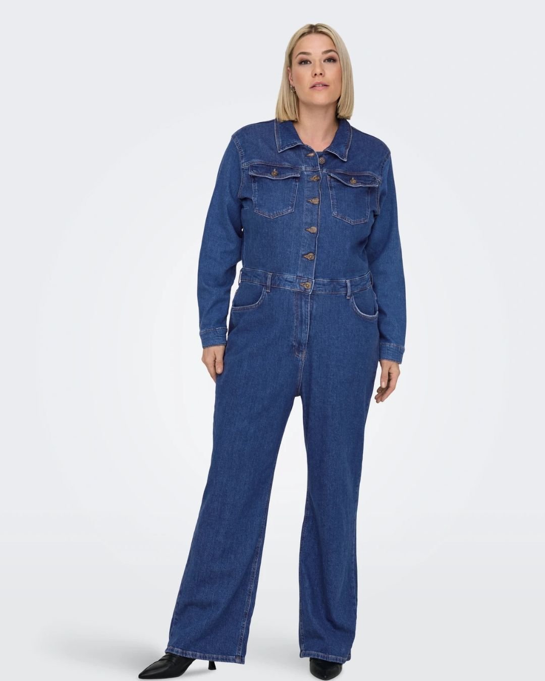 Women Jumpsuit Dark Blue Plus Size.