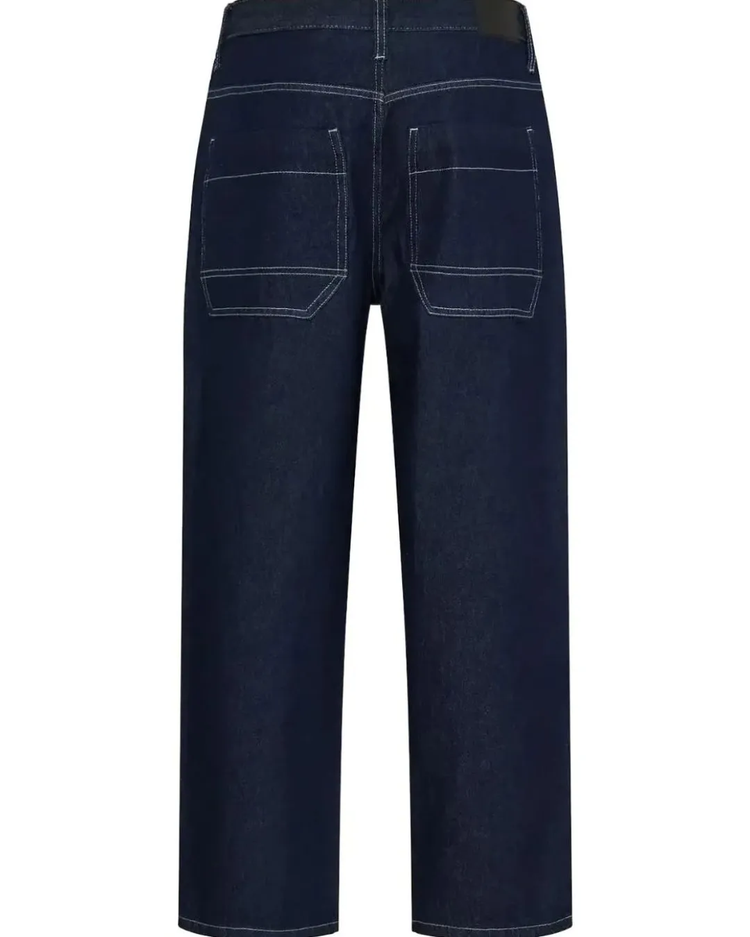 Belend Unisex Dark Indigo Baggy Relaxed Fit Jeans deliver effortless street style with a clean structured silhouette and bold contrast stitching. Designed for comfort movement and confident everyday wear