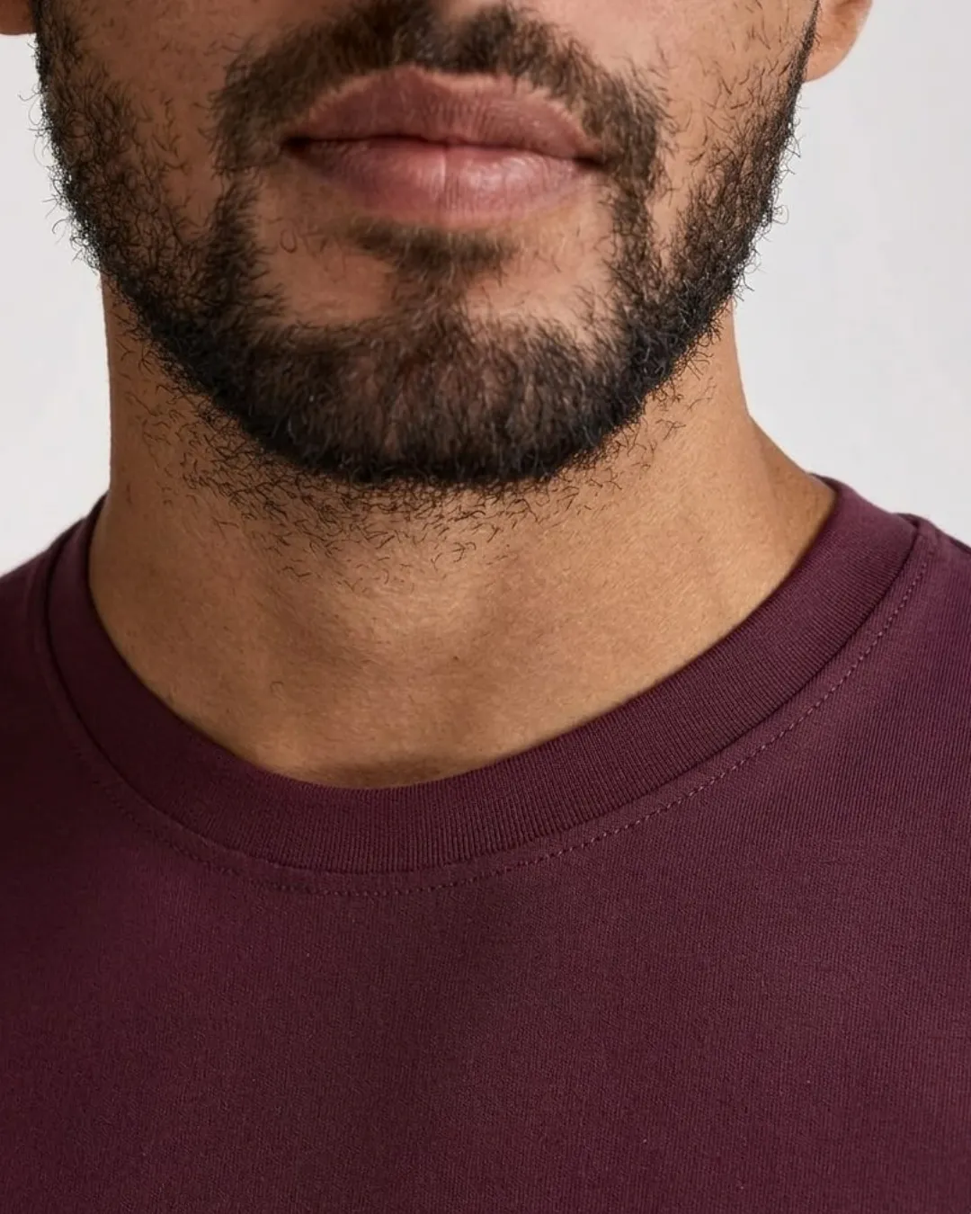 Mens sydney mehroon crew neck tee with clean modern style and soft comfort. Perfect everyday shirt that pairs easily with chinos denim or casual trousers for relaxed confident fashion.