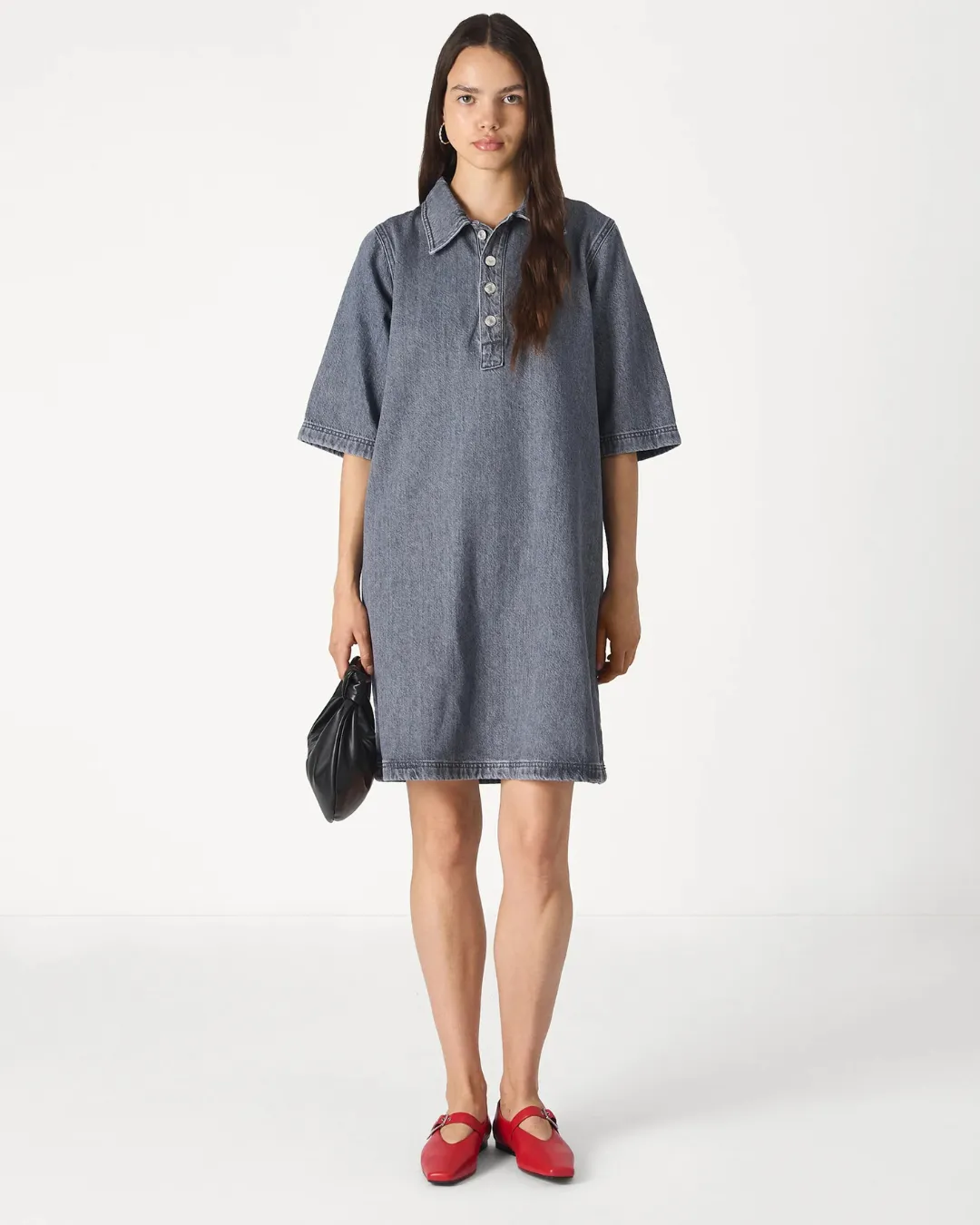 Urban Ash Denim Mini Dress Modern Casual Summer Outfit for Women