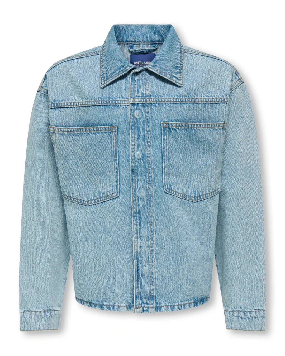 Boys Classic Ice Blue Denim Shirt Trendy Casual Wear