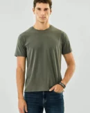 Olive Drab Crew Neck T Shirt Stwd Regular Fit