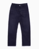 Unisex Relaxed Loose Fit Cross Pocket Jeans Deep Ocean Blue