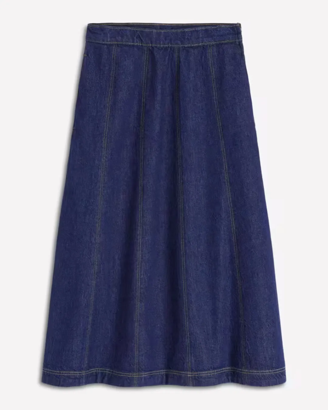 Deep Indigo A Line Denim Maxi Skirt for Women