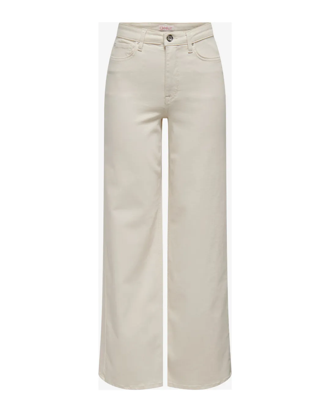 ONLY Junior Girls Beige Wide Leg Denim Jeans