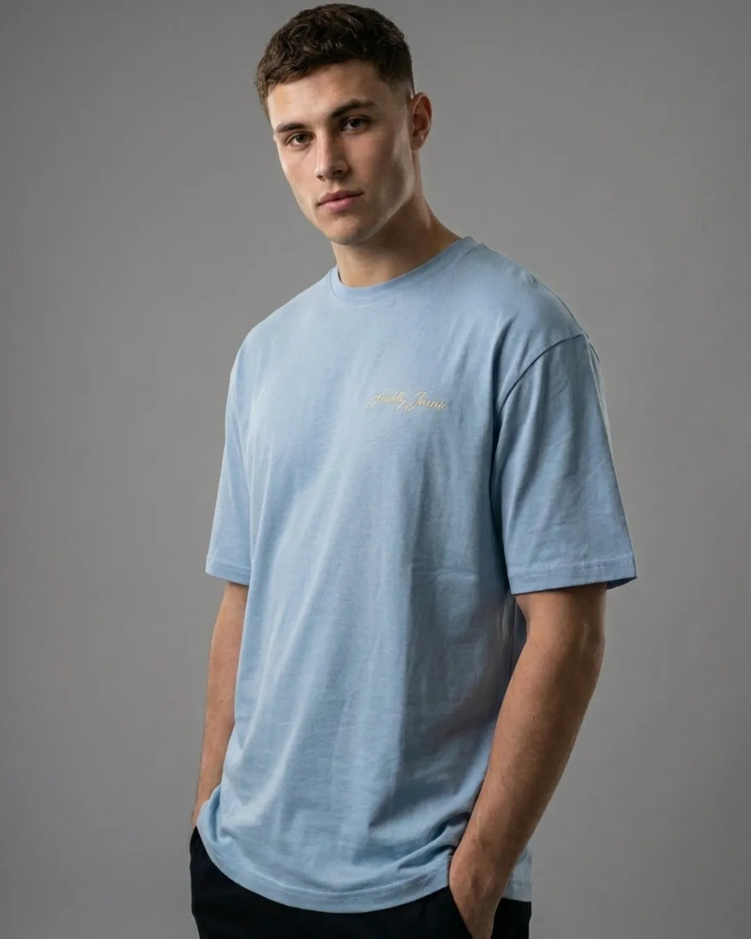 Jack&Jones Ice Blue Oversized Drop Shoulder Tee
