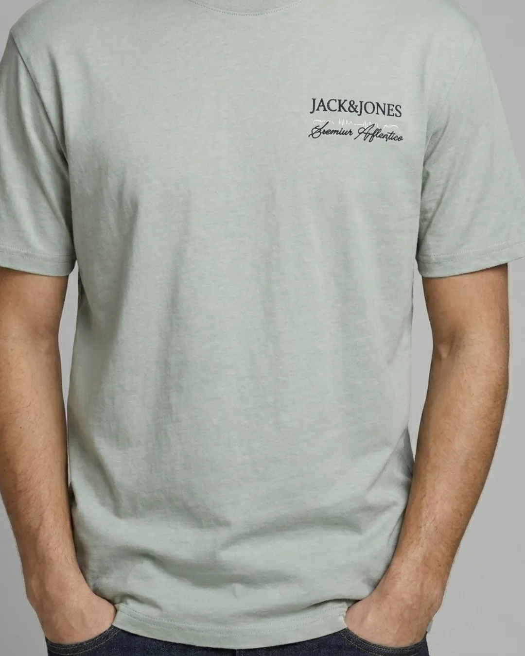 Jack & Jones Sage Green Summer Adventure Oversized T-Shirt | Premium Graphic Tee for Men & Women