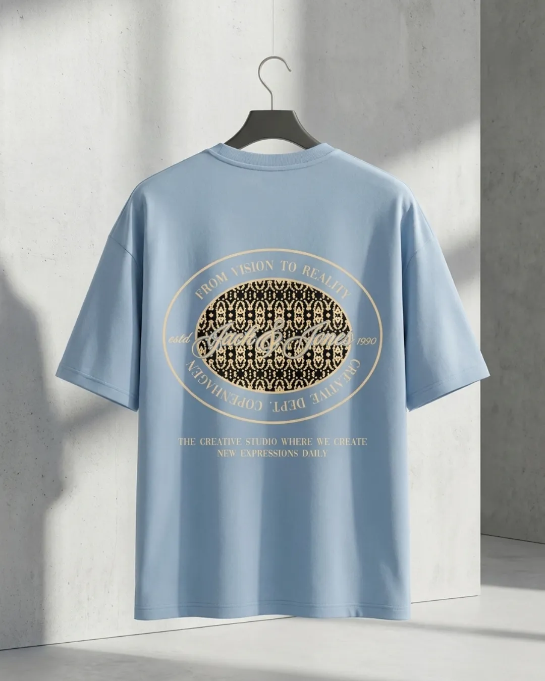 Jack&Jones Ice Blue Oversized Drop Shoulder Tee